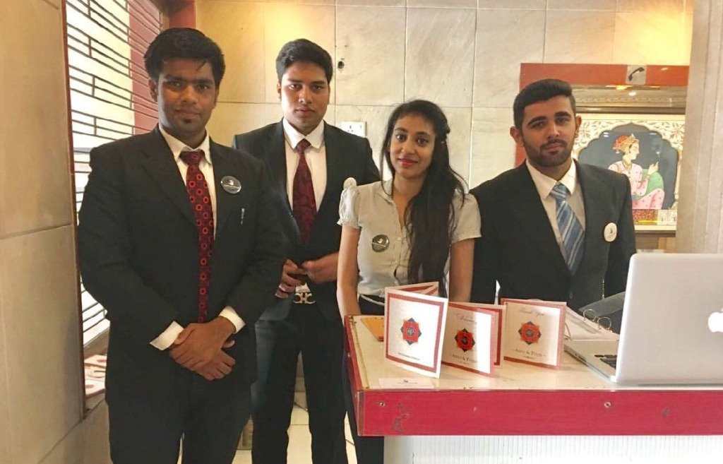 Radiance Hospitality corporate team managing guest reception at a professional event